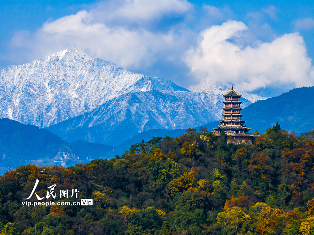 青城山冬景如画