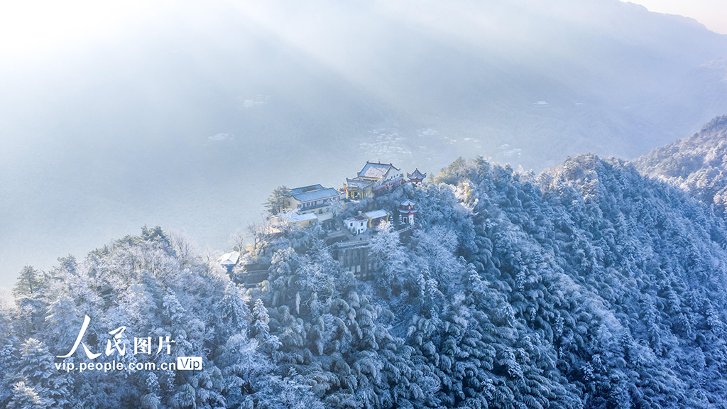 安徽池州：九华山雪景如画【5】