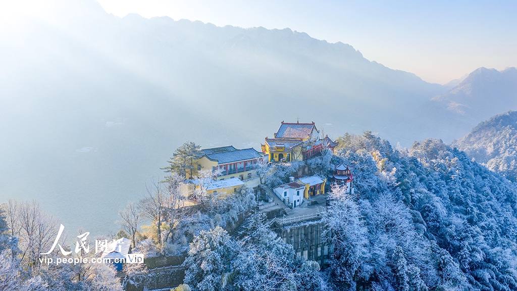 安徽池州：九华山雪景如画【6】