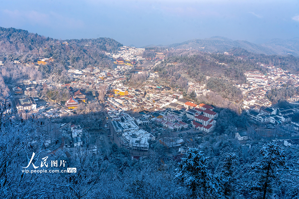 安徽池州：九华山雪景如画【7】