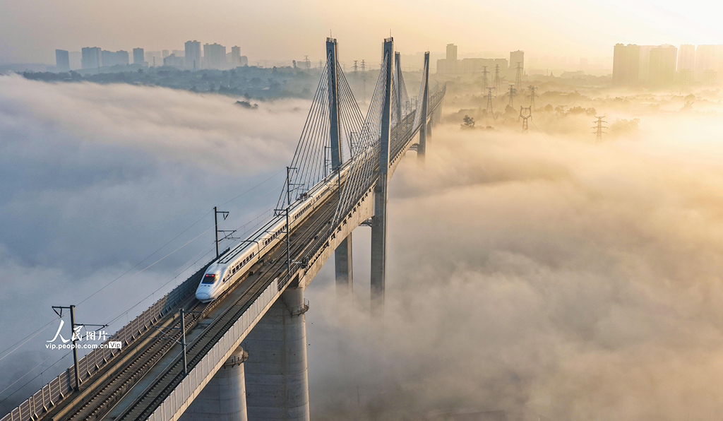 四川泸州：晨雾迷漫宛如“天空之城”