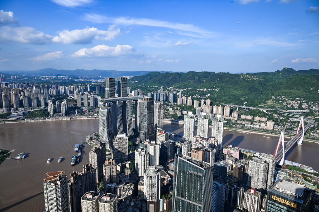 这是5月19日拍摄的重庆城市景象。