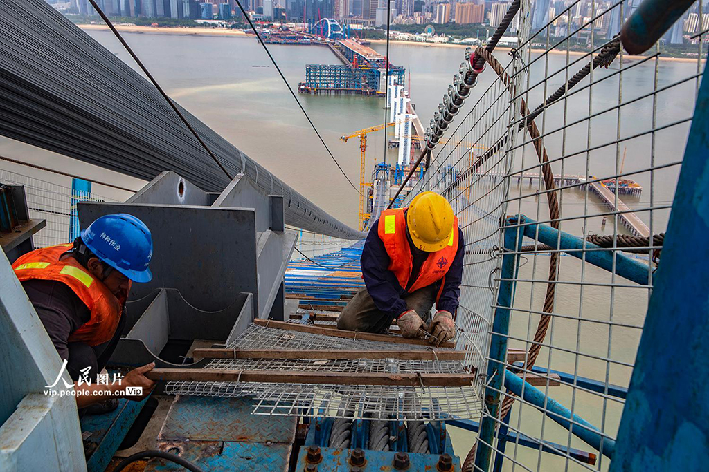 福建厦门：建设中的厦金大桥