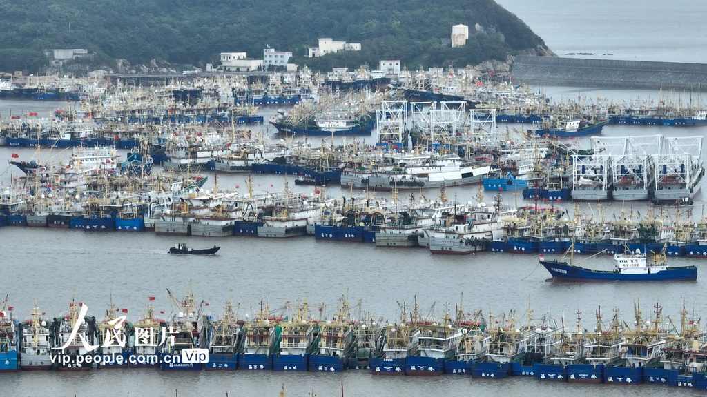 浙江温岭：渔船推迟出海泊港避风【4】